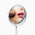 Iron-carbon Alloy Makeup Mirror Glass Silver Double Cosmetic Mirror Oval Mirror